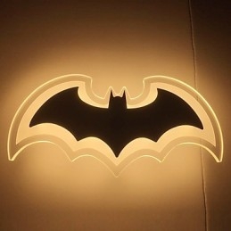 Modern Acrylic Bat Wall Light Bedside Lamp Wall Sconces Corridor LightsV