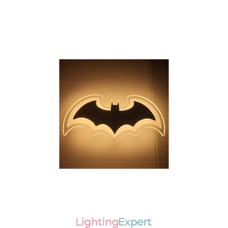 Modern Acrylic Bat Wall Light Bedside Lamp Wall Sconces Corridor LightsV