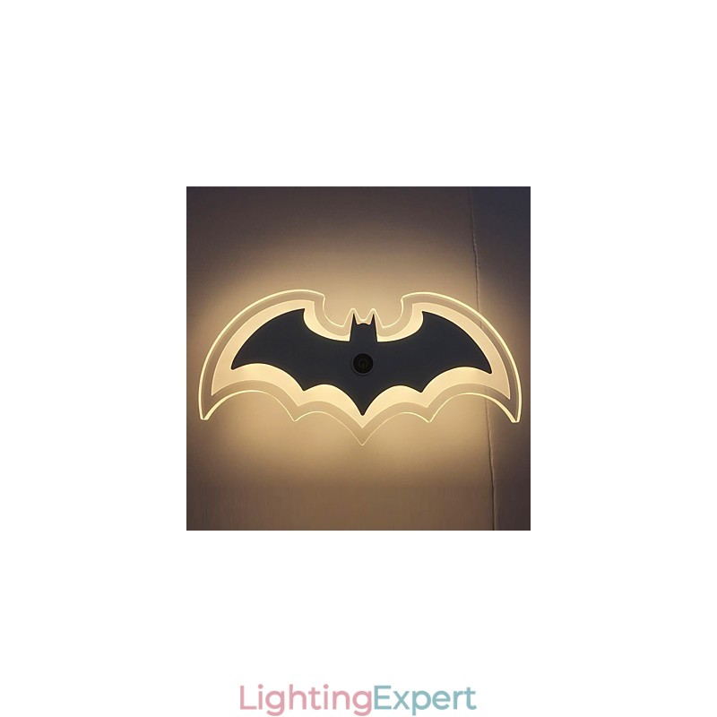 Modern Acrylic Bat Wall Light Bedside Lamp Wall Sconces Corridor LightsV