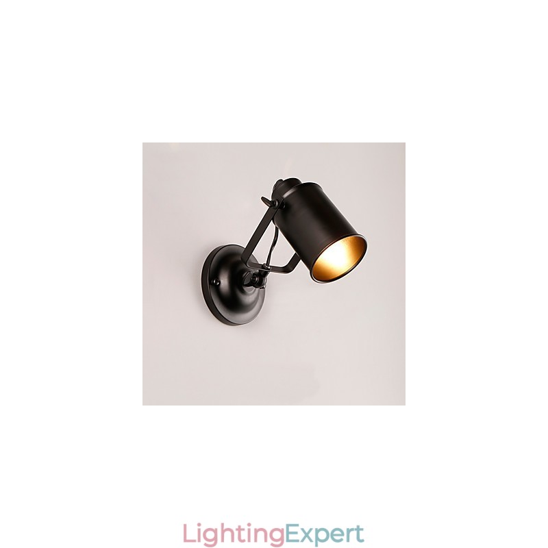 Vintage Black Metal Loft Wall Sconce Living Room Dining Room Hallway Cafe Bars Bar Wall Lamp
