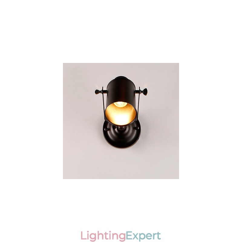 Vintage Black Metal Loft Wall Sconce Living Room Dining Room Hallway Cafe Bars Bar Wall Lamp