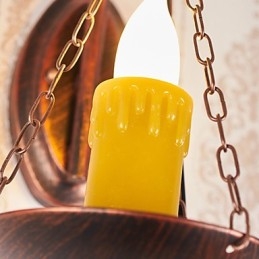 Rustic Lodge Painting Feature for Mini Style Uplight Wall Sconces Wall Light