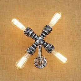 Country Retro Painting Feature for Swing Arm Ambient Light Wall Sconces Wall Light