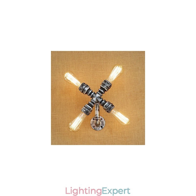 Country Retro Painting Feature for Swing Arm Ambient Light Wall Sconces Wall Light