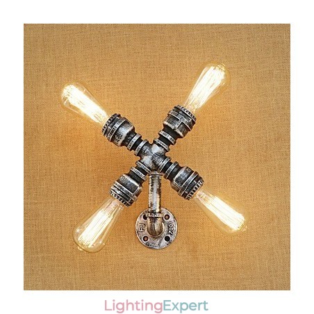 Country Retro Painting Feature for Swing Arm Ambient Light Wall Sconces Wall Light