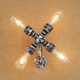Country Retro Painting Feature for Swing Arm Ambient Light Wall Sconces Wall Light