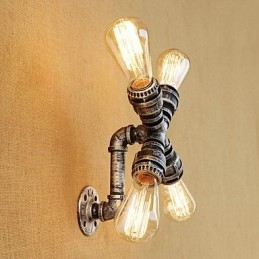 Country Retro Painting Feature for Swing Arm Ambient Light Wall Sconces Wall Light