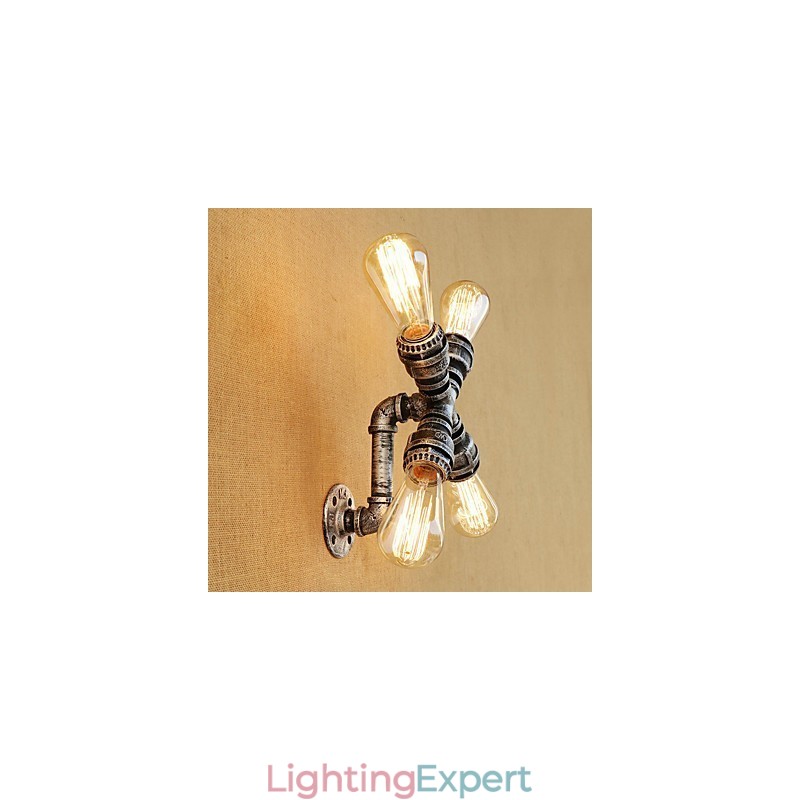 Country Retro Painting Feature for Swing Arm Ambient Light Wall Sconces Wall Light