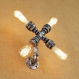 Country Retro Painting Feature for Swing Arm Ambient Light Wall Sconces Wall Light