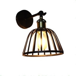 Light Painted Steel Wall Lamp Dumb Black American Coffee Decoration Retro Wall Light Lightsaber Lamp On Wall