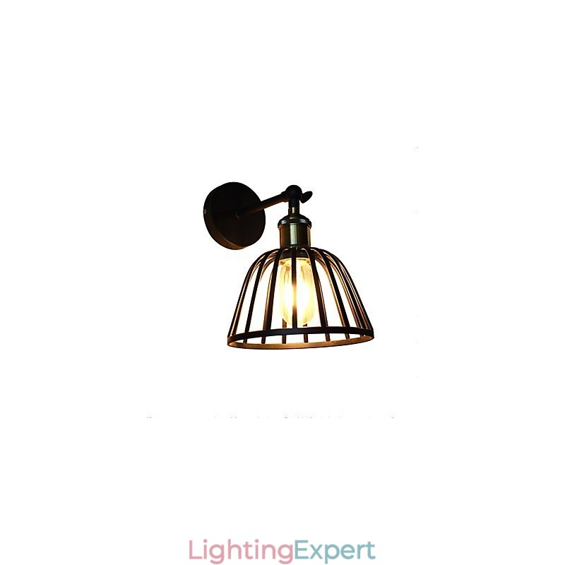 Light Painted Steel Wall Lamp Dumb Black American Coffee Decoration Retro Wall Light Lightsaber Lamp On Wall