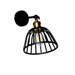 Light Painted Steel Wall Lamp Dumb Black American Coffee Decoration Retro Wall Light Lightsaber Lamp On Wall