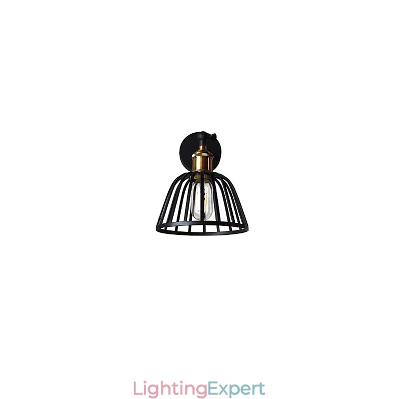 Light Painted Steel Wall Lamp Dumb Black American Coffee Decoration Retro Wall Light Lightsaber Lamp On Wall