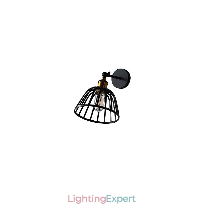 Light Painted Steel Wall Lamp Dumb Black American Coffee Decoration Retro Wall Light Lightsaber Lamp On Wall