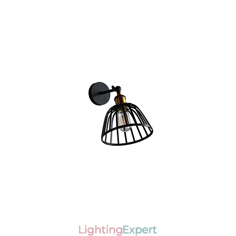 Light Painted Steel Wall Lamp Dumb Black American Coffee Decoration Retro Wall Light Lightsaber Lamp On Wall