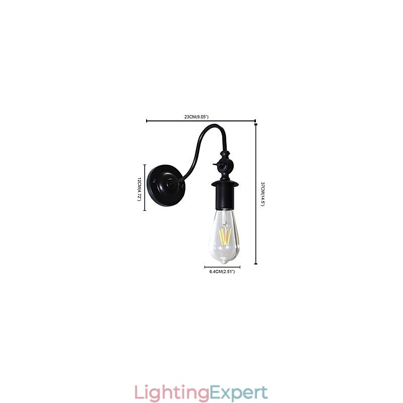 Light Buzz Wall Iron Wall Lamp Dumb Black Lightsaber Lamp On Wall
