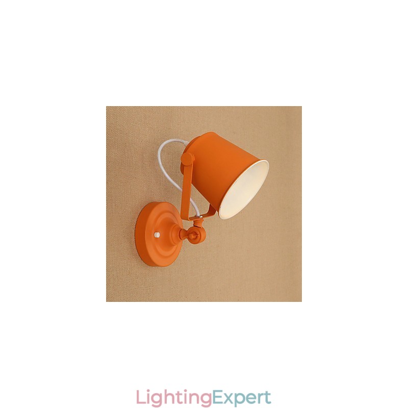 Country Retro Painting Feature Adjustable for Swing Arm Eye Protection Downlight Wall Lights Wall Light