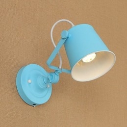 Country Retro Painting Feature Adjustable for Swing Arm Eye Protection Downlight Wall Lights Wall Light