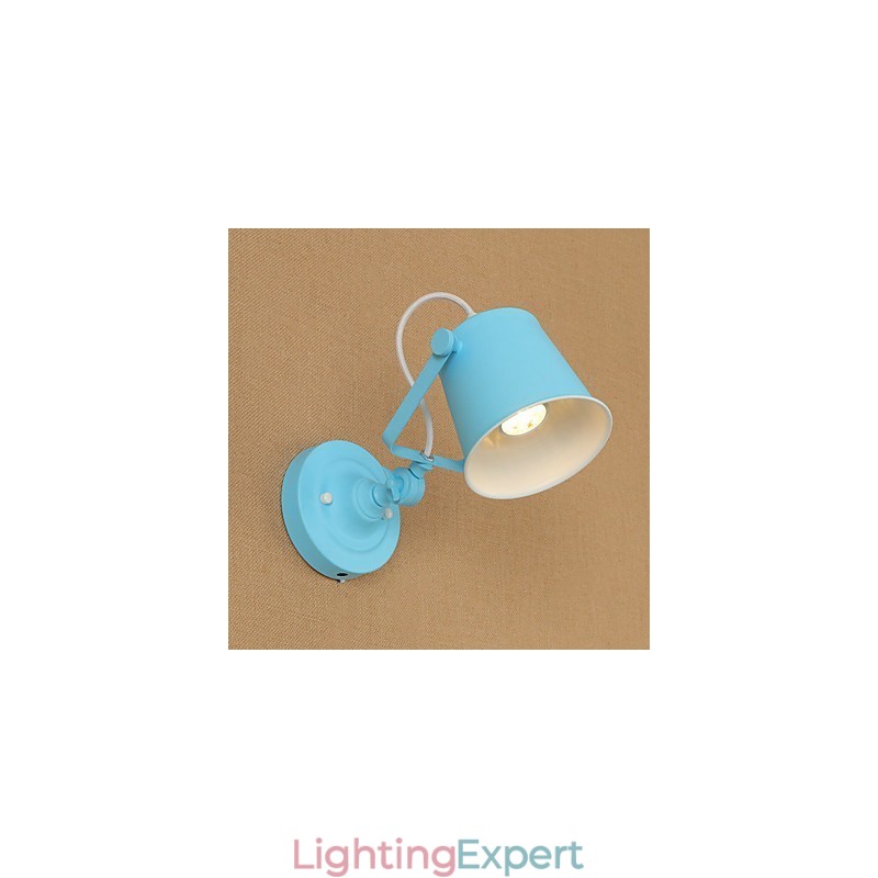 Country Retro Painting Feature Adjustable for Swing Arm Eye Protection Downlight Wall Lights Wall Light