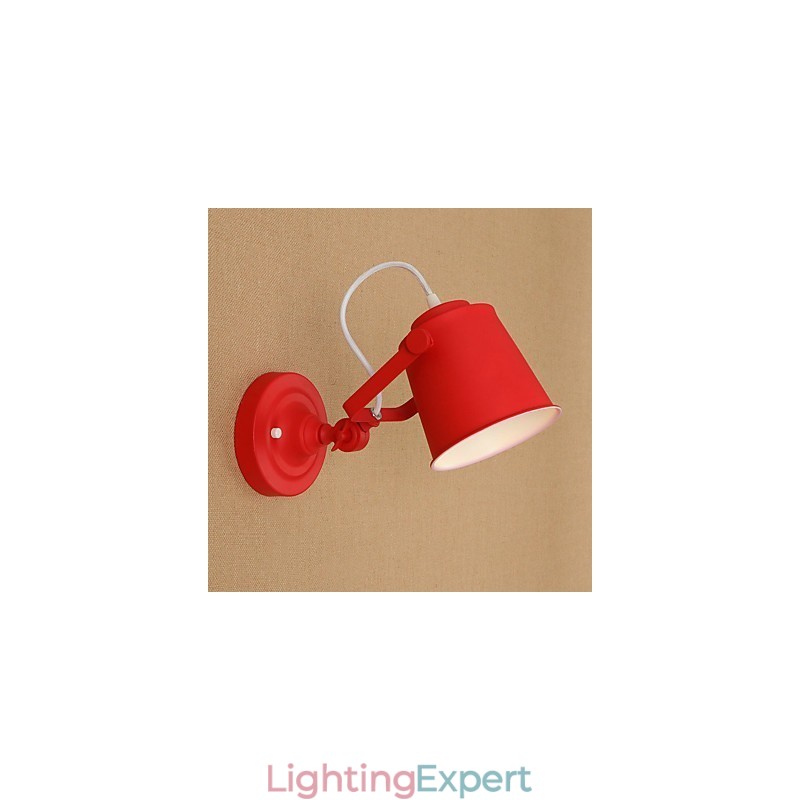 Country Retro Painting Feature Adjustable for Swing Arm Eye Protection Downlight Wall Lights Wall Light
