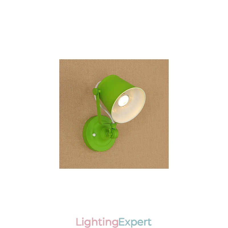Country Retro Painting Feature Adjustable for Swing Arm Eye Protection Downlight Wall Lights Wall Light