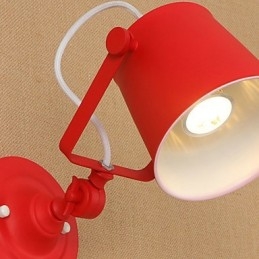 Country Retro Painting Feature Adjustable for Swing Arm Eye Protection Downlight Wall Lights Wall Light