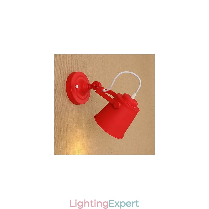Country Retro Painting Feature Adjustable for Swing Arm Eye Protection Downlight Wall Lights Wall Light
