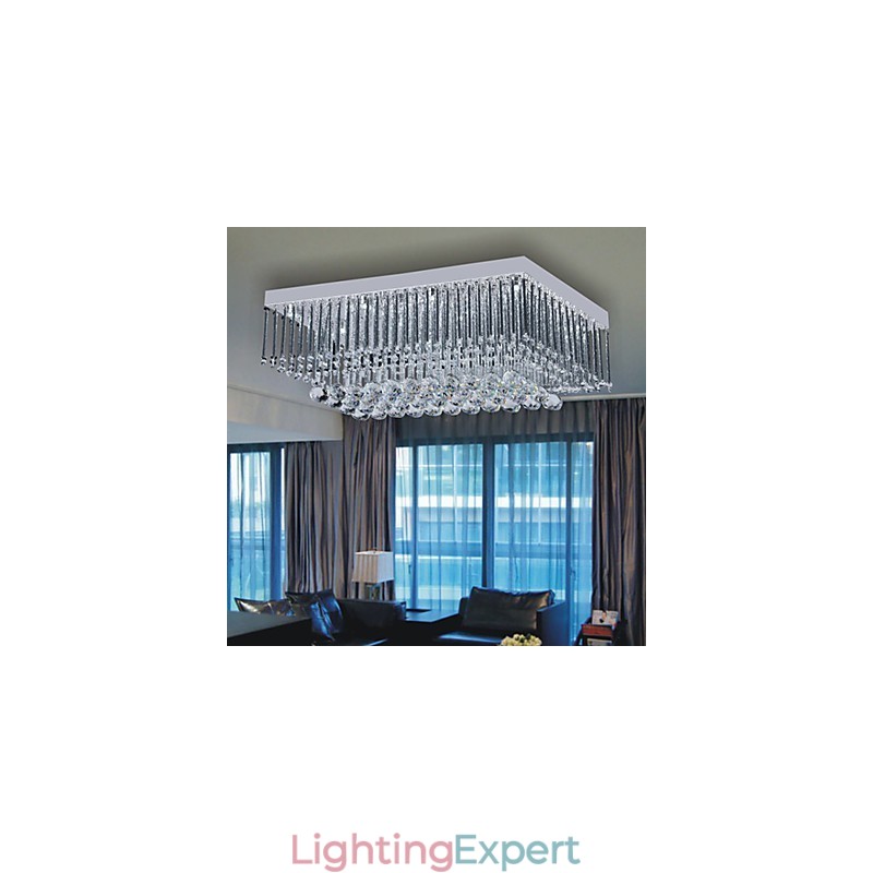 Artistic Ceiling Light in Crystal Beaded Design