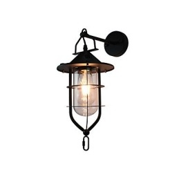 Light Painted Steel Wall Lamp Dumb Black American Coffee Decoration Retro Wall Light Lightsaber Lamp On Wall
