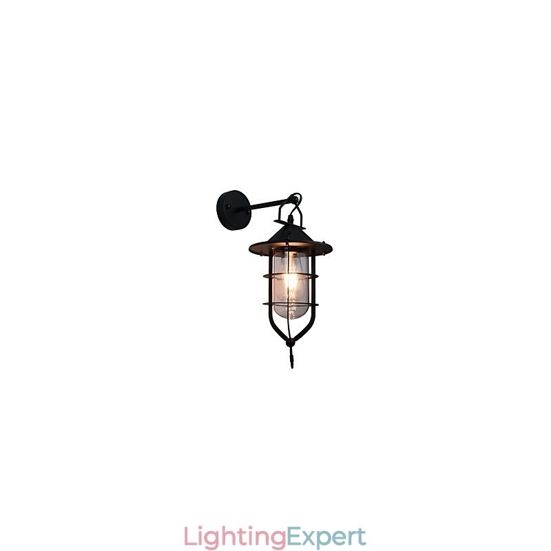 Light Painted Steel Wall Lamp Dumb Black American Coffee Decoration Retro Wall Light Lightsaber Lamp On Wall