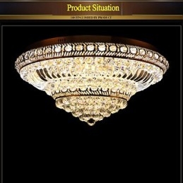 Modern Luxury Crystal Ceiling Light Absorb Dome Light Diameter 60CM