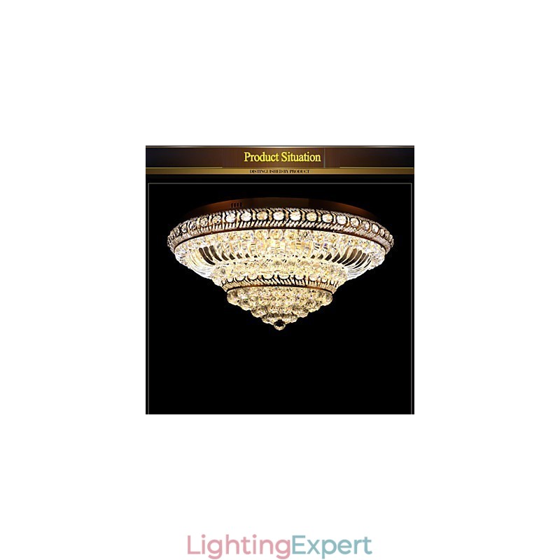 Modern Luxury Crystal Ceiling Light Absorb Dome Light Diameter 60CM