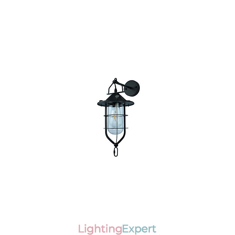 Light Painted Steel Wall Lamp Dumb Black American Coffee Decoration Retro Wall Light Lightsaber Lamp On Wall