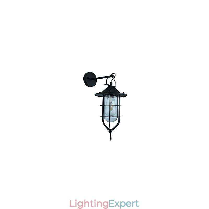 Light Painted Steel Wall Lamp Dumb Black American Coffee Decoration Retro Wall Light Lightsaber Lamp On Wall