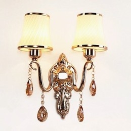 Modern Contemporary Electroplated Feature for Crystal Eye Protection Ambient Light Wall Lights