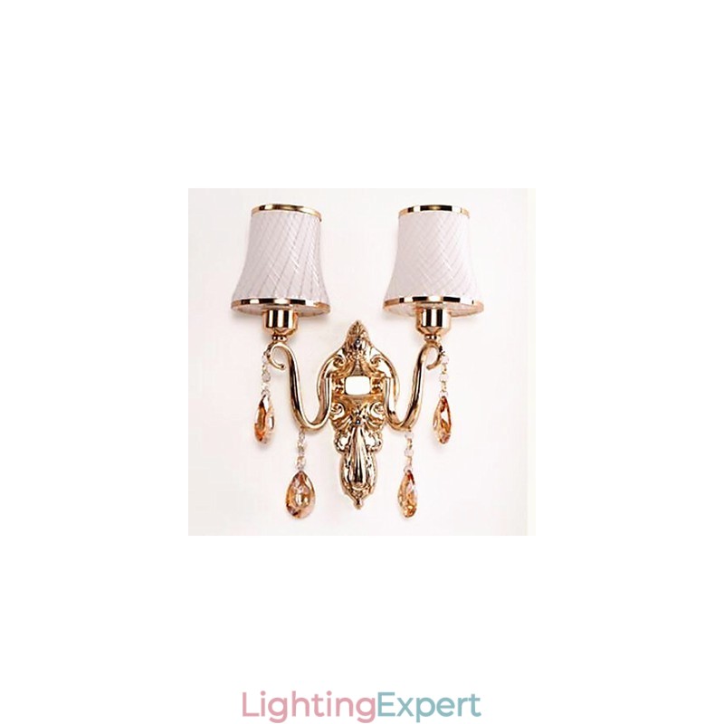 Modern Contemporary Electroplated Feature for Crystal Eye Protection Ambient Light Wall Lights
