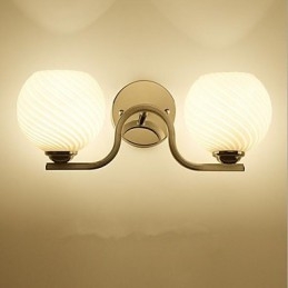 Simple Modern Contemporary Electroplate Feature for Swing Arm Eye Protection Ambient Light Wall Sconces