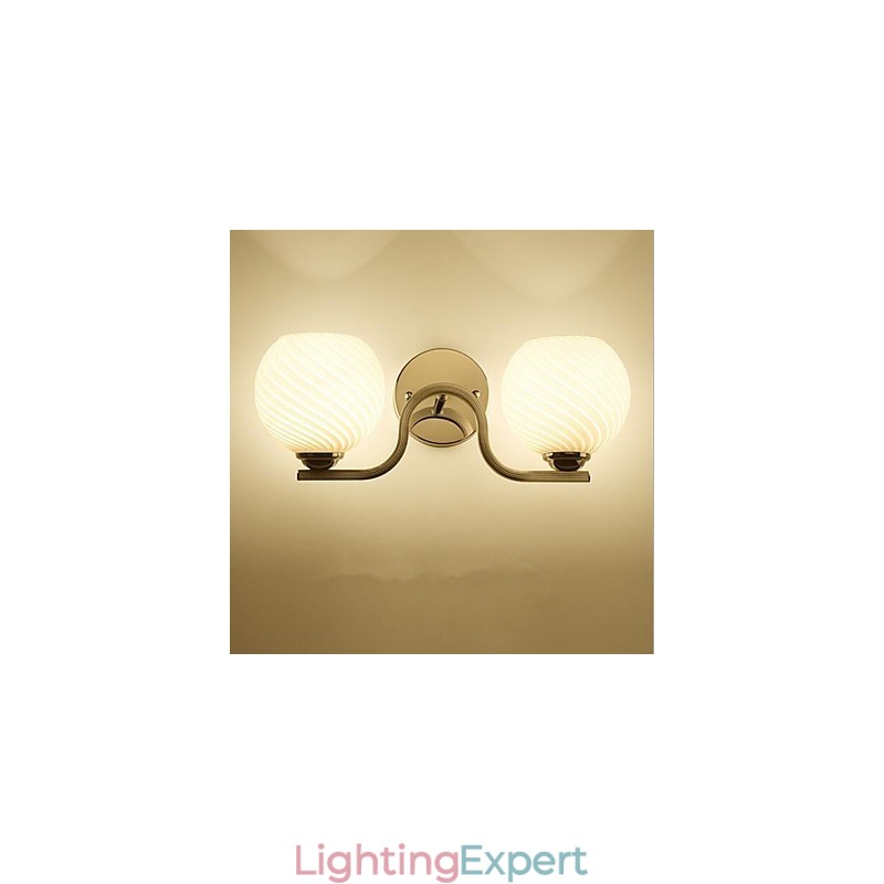 Simple Modern Contemporary Electroplate Feature for Swing Arm Eye Protection Ambient Light Wall Sconces