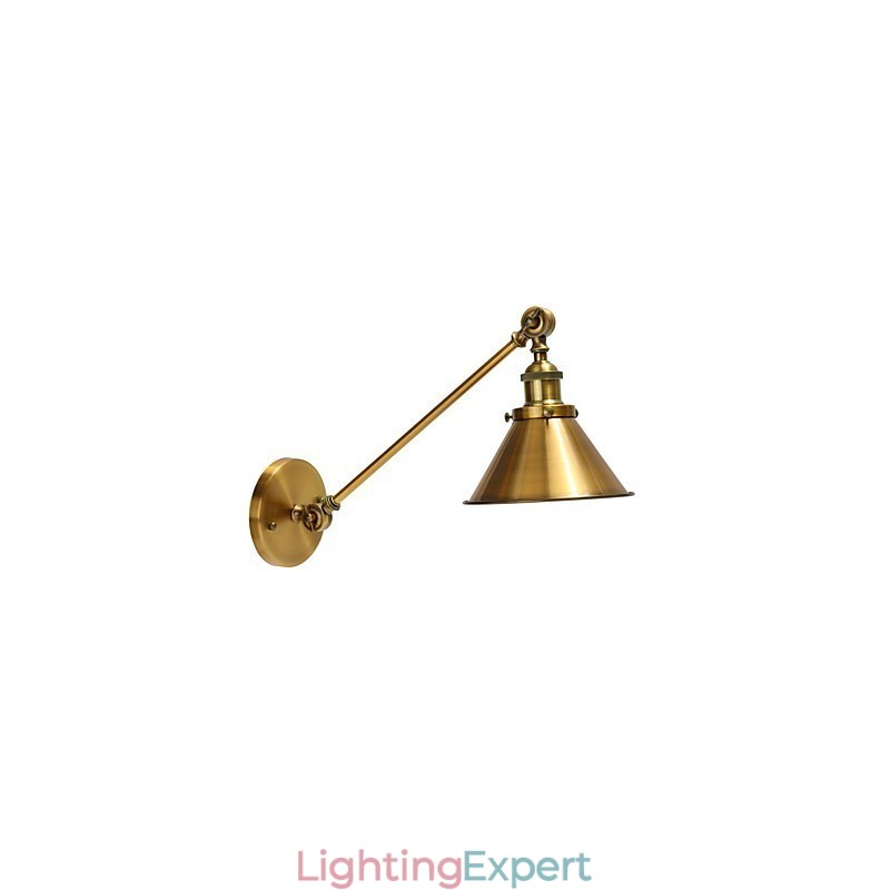 Vintage Metal Wall Sconce Mounted Retro Industrial Wall Light Lamp Shade Adjustable Night Lighting Fixtures