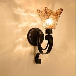Wall Lamp Simple Living Room Light Iron Decorative Bedroom Bedside Lamp Corridor Lamp