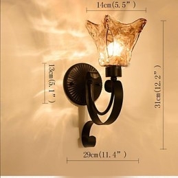 Wall Lamp Simple Living Room Light Iron Decorative Bedroom Bedside Lamp Corridor Lamp