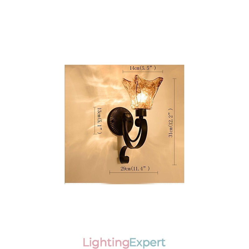 Wall Lamp Simple Living Room Light Iron Decorative Bedroom Bedside Lamp Corridor Lamp