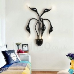 Swan Head Modern Contemporary Multi Colours Ambient Light Wall Sconces Wall Light