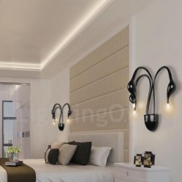 Swan Head Modern Contemporary Multi Colours Ambient Light Wall Sconces Wall Light