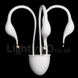 Swan Head Modern Contemporary Multi Colours Ambient Light Wall Sconces Wall Light