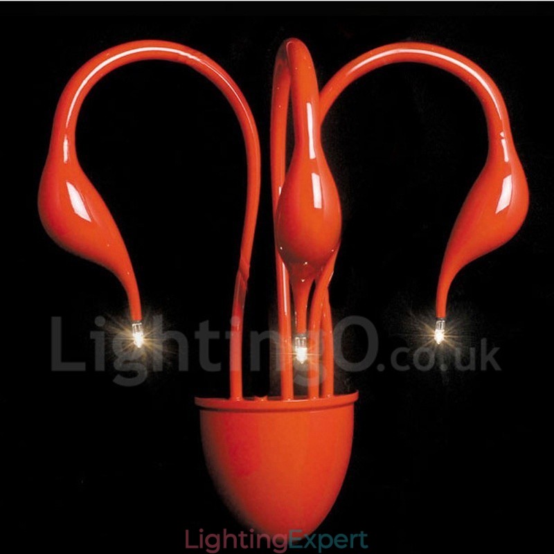 Swan Head Modern Contemporary Multi Colours Ambient Light Wall Sconces Wall Light