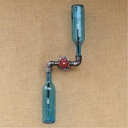 Rustic Lodge Brass Feature for Ambient Light Wall Sconces Wall Light Blue