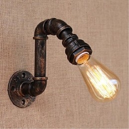 Nostalgia Simple Water Pipe Decorative Small Wall Lamp Wall Light