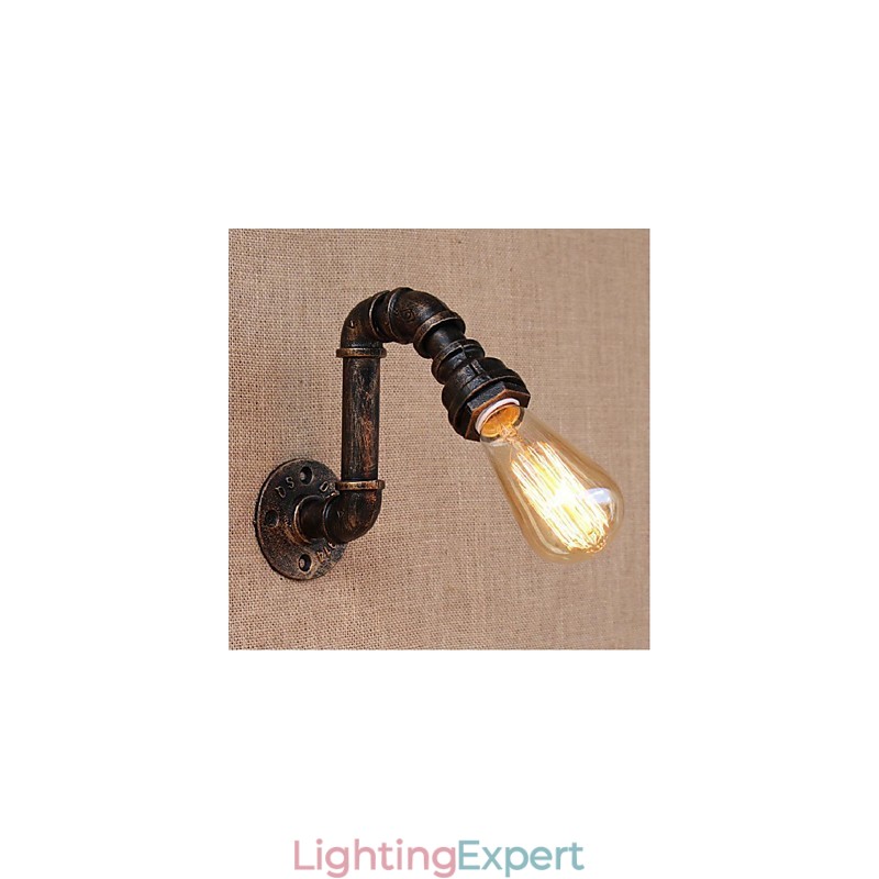 Nostalgia Simple Water Pipe Decorative Small Wall Lamp Wall Light