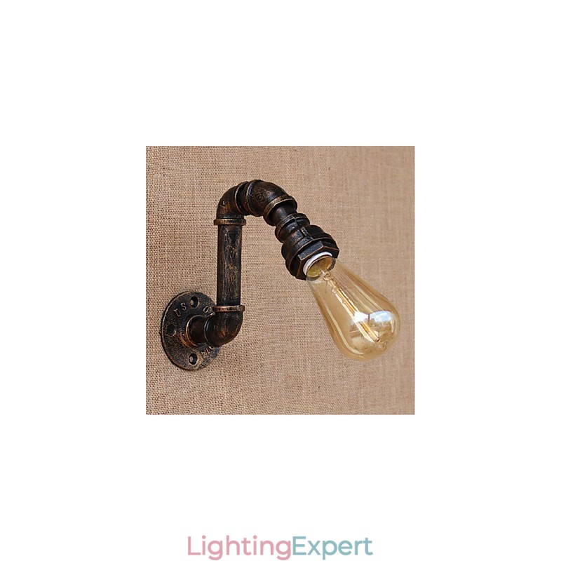 Nostalgia Simple Water Pipe Decorative Small Wall Lamp Wall Light